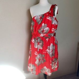 One shoulder floral Forever 21+ dress